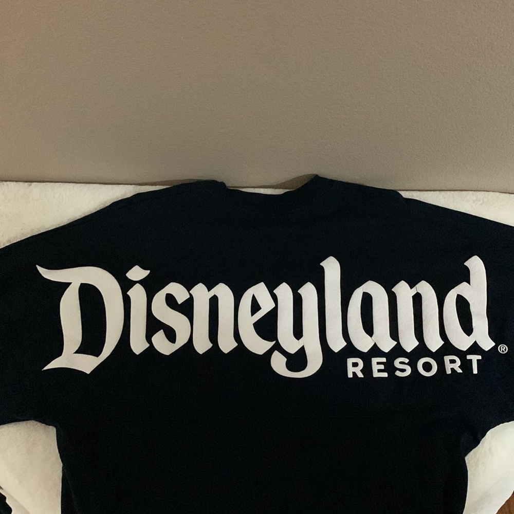 Disneyland Spirit Jersey Long Sleeve Black and White size XS